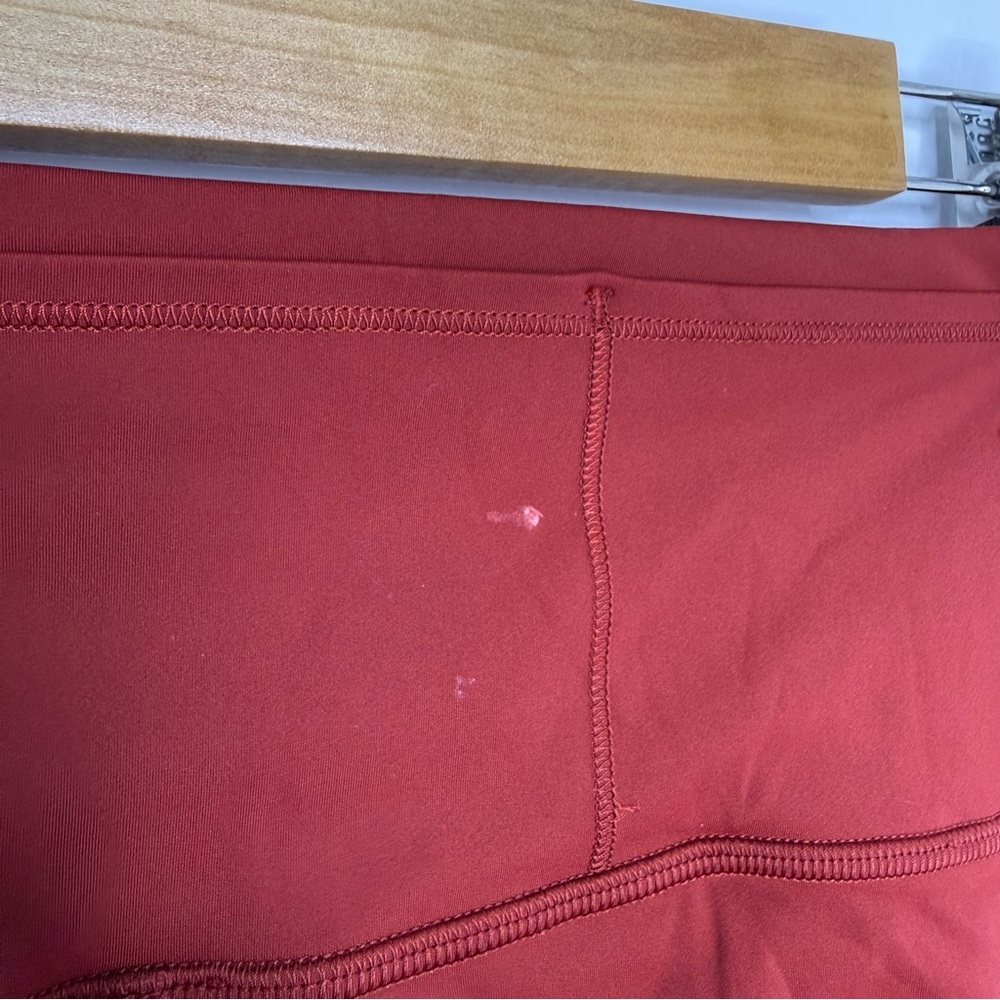 LULULEMON Dark Sport Red Fast & Free Crop II *Nulux 19” - Picture 9 of 9